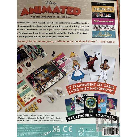 Funko Games: Disney Animated Strategy Game for 2-4 Players Ages 10 and Up - Picture 3 of 5